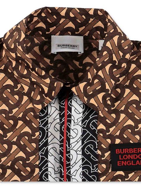 camicia burberry marrone|Camicie Burberry in Marrone .